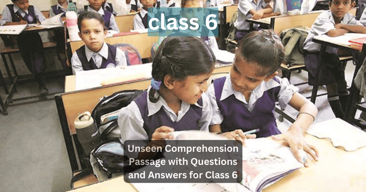 Marathi Unseen Passage With Questions and Answers for Class 6